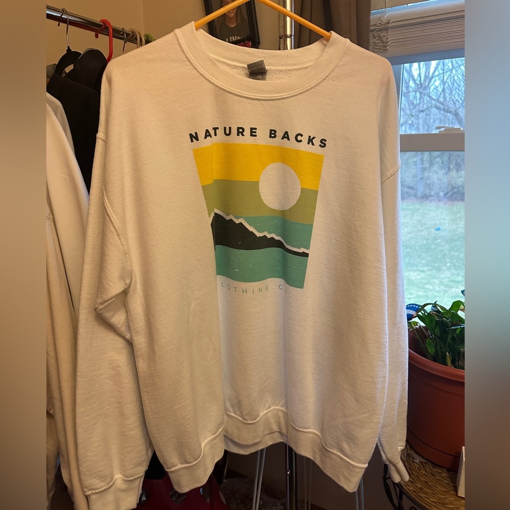 Nature Backs Moonlight Crew White Large - image 2